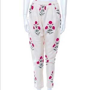 ‎RHODE silk and linen printed pants